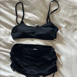 Women’s size L Victoria Secret Pink Black Bikini Set